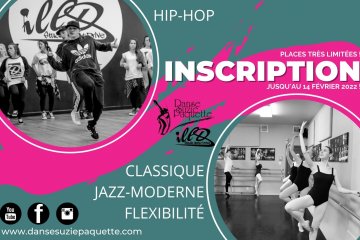 INSCRIPTIONS JUSQU'AU 14 F&Eacute;VRIER 2022