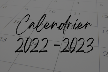 CALENDRIER 2022-2023