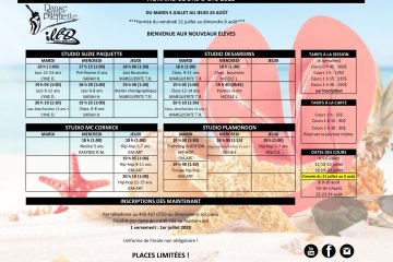 COURS D'ÉTÉ 2023